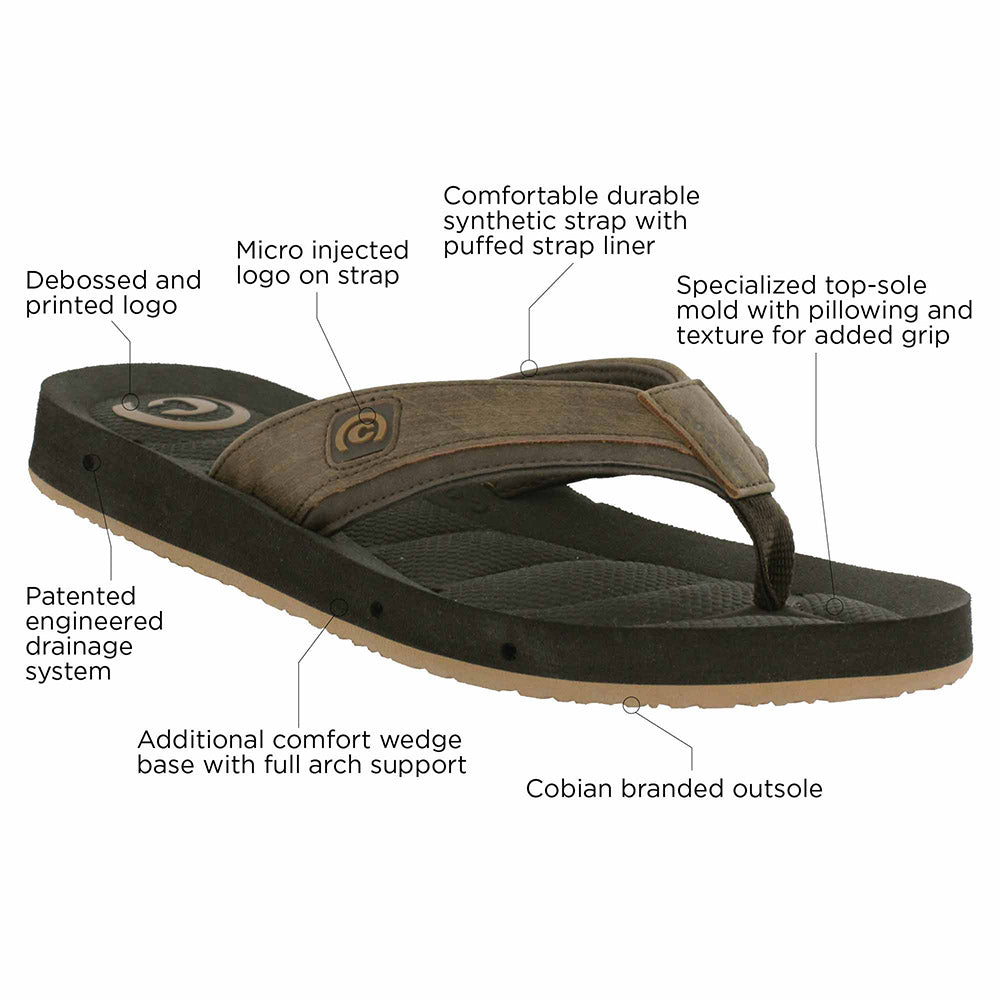 Cobian Sandal Draino - Chocolate Mens-Cobian-US8-Cobian New Zealand